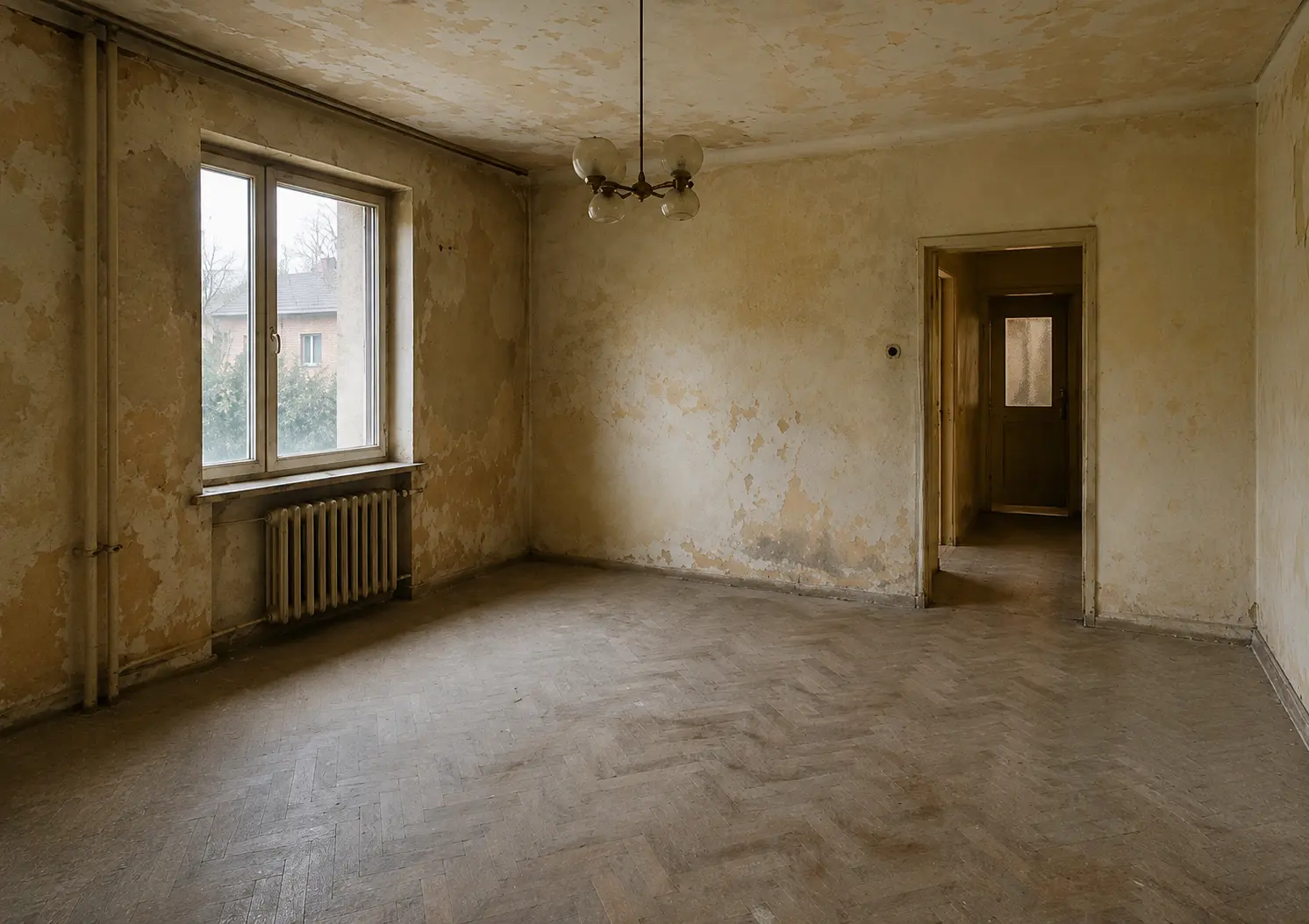 Rekonstrukce bytu — předtím